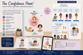 Mockup preview of The Confidence Poem® School Confidence & Inclusion Resource Pack featuring the wellbeing book, classroom resources, confidence-building activities and inclusion presentation materials for primary schools.