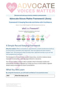 Framework 9 – Keeping Records and Notes With Confidence